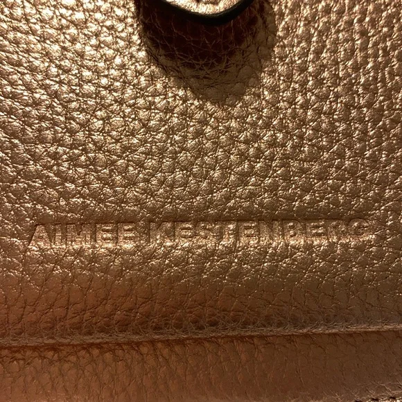 Aimee kestenberg rose gold wristlet wallet indentations see pic - Picture 4 of 9